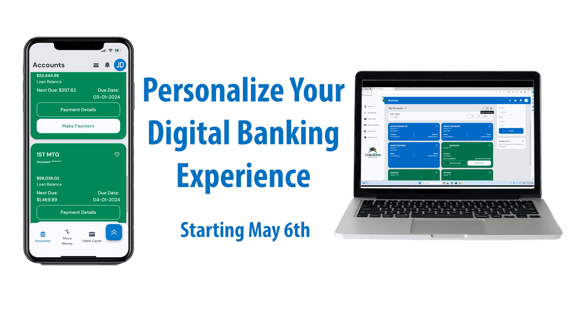 Digital Banking update starting on May 6th